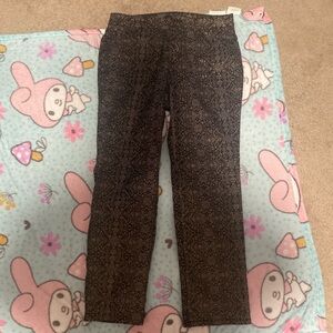 Charter Club Black Floral Trousers